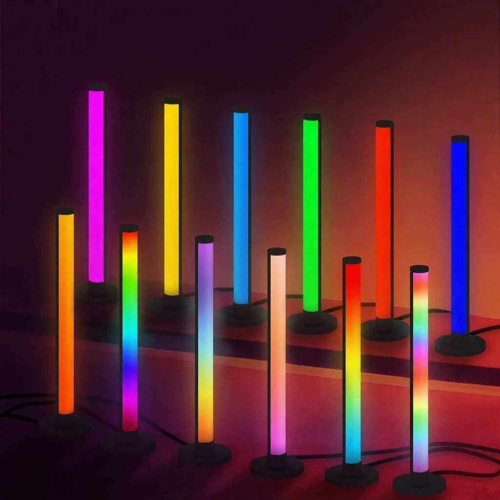 RGB LED Schreibtischlampe mit Sound-Reaktion & App-Steuerung