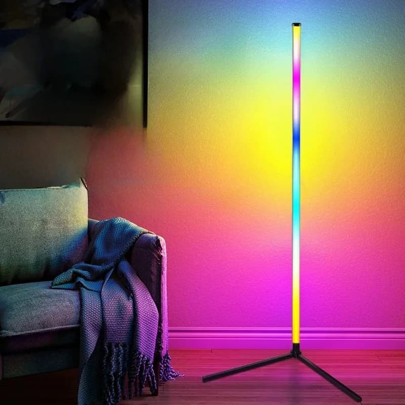 RGB Stehlampe mit Musik-Sync, Fernbedienungs- und App-Steuerung