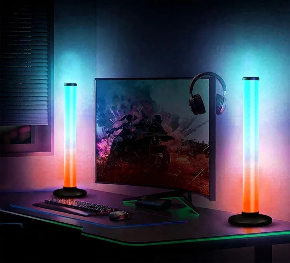 360-Grad RGB Sound-Reaktive Tischlampe mit App- und Fernbedienung