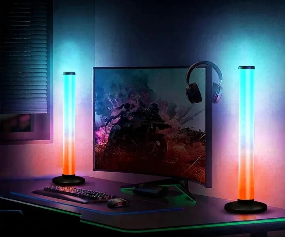 360-Grad RGB Sound-Reaktive Tischlampe mit App- und Fernbedienung