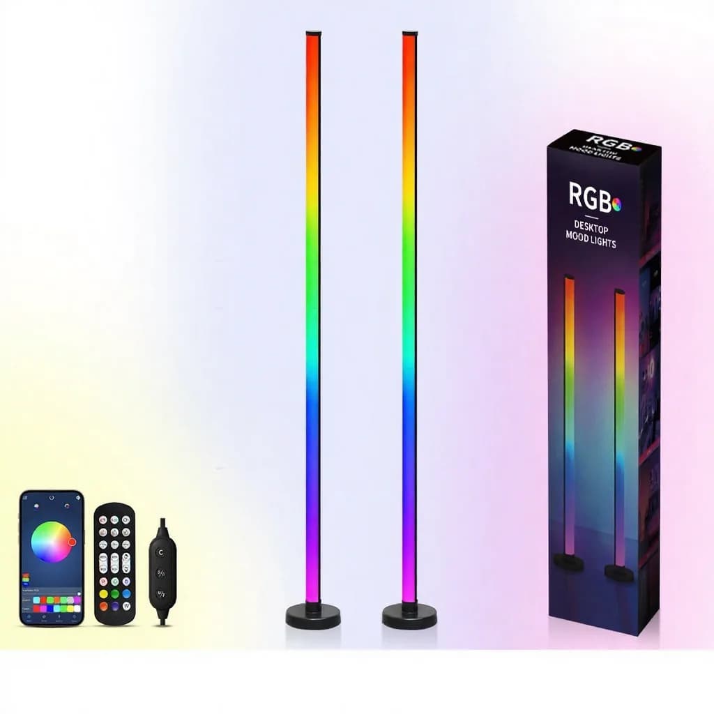 RGB-Stehlampe mit Musik-Sync, App- und Fernbedienung
