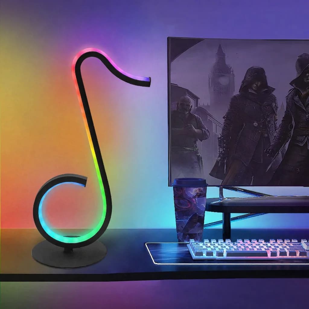 RGB Noten-Licht USB-Schreibtischlampe mit Fernbedienung