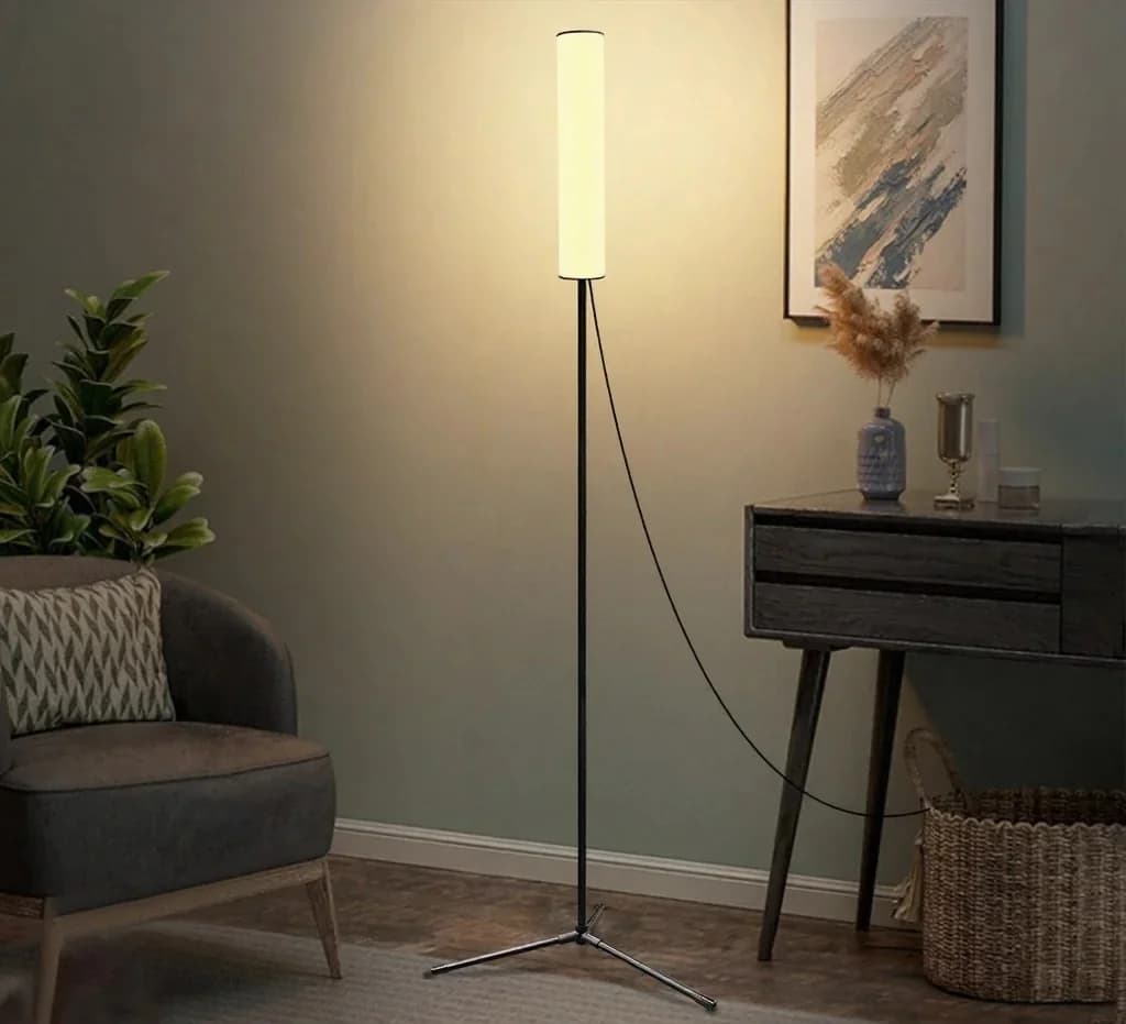 Höhenverstellbare LED Stehlampe mit Stativfuß & 3 Farbmodi
