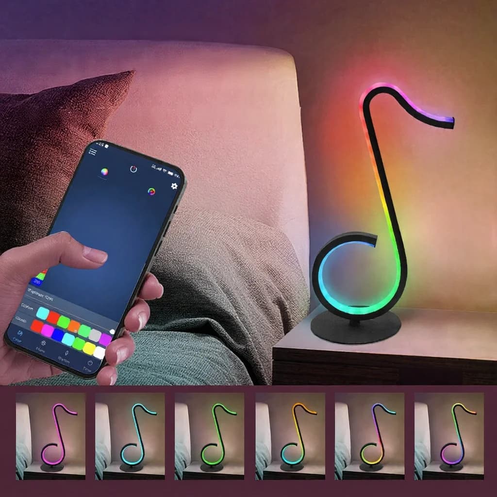RGB Noten-Licht USB-Schreibtischlampe mit Fernbedienung
