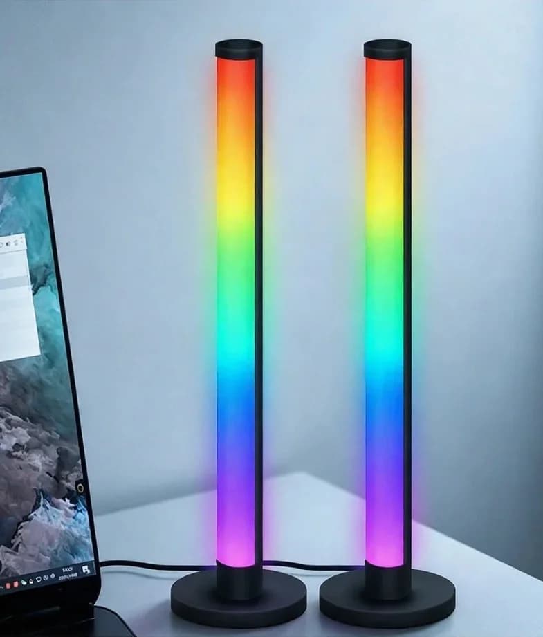RGB LED Schreibtischlampe mit Sound-Reaktion & App-Steuerung