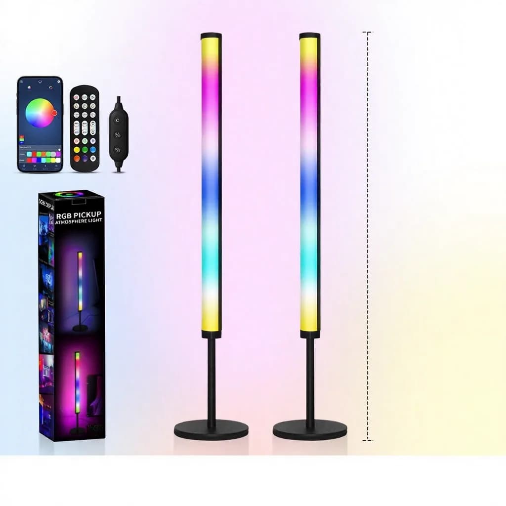 RGB LED Desktop-Stimmungslampe mit Musik-Sync & App-Steuerung
