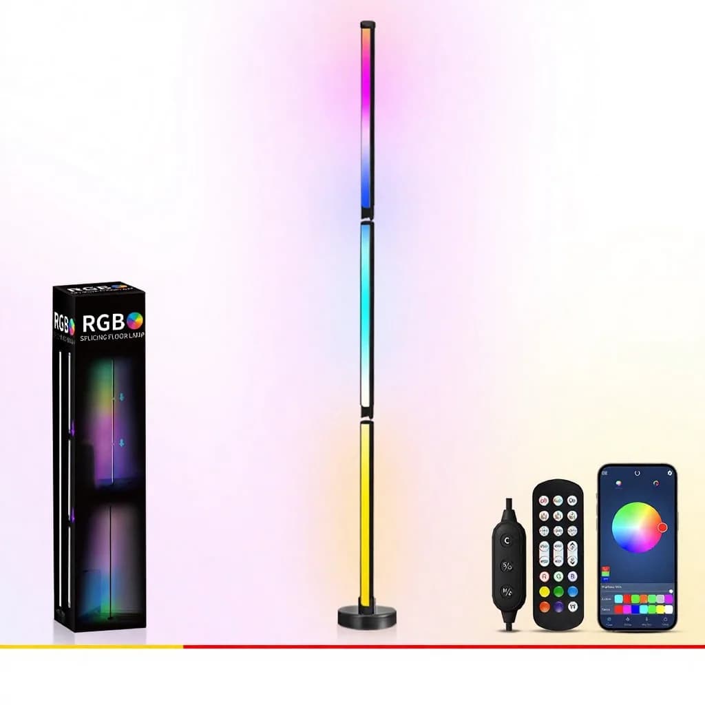 RGB farbwechselnde Stehlampe mit Musik-Sync und App-Steuerung