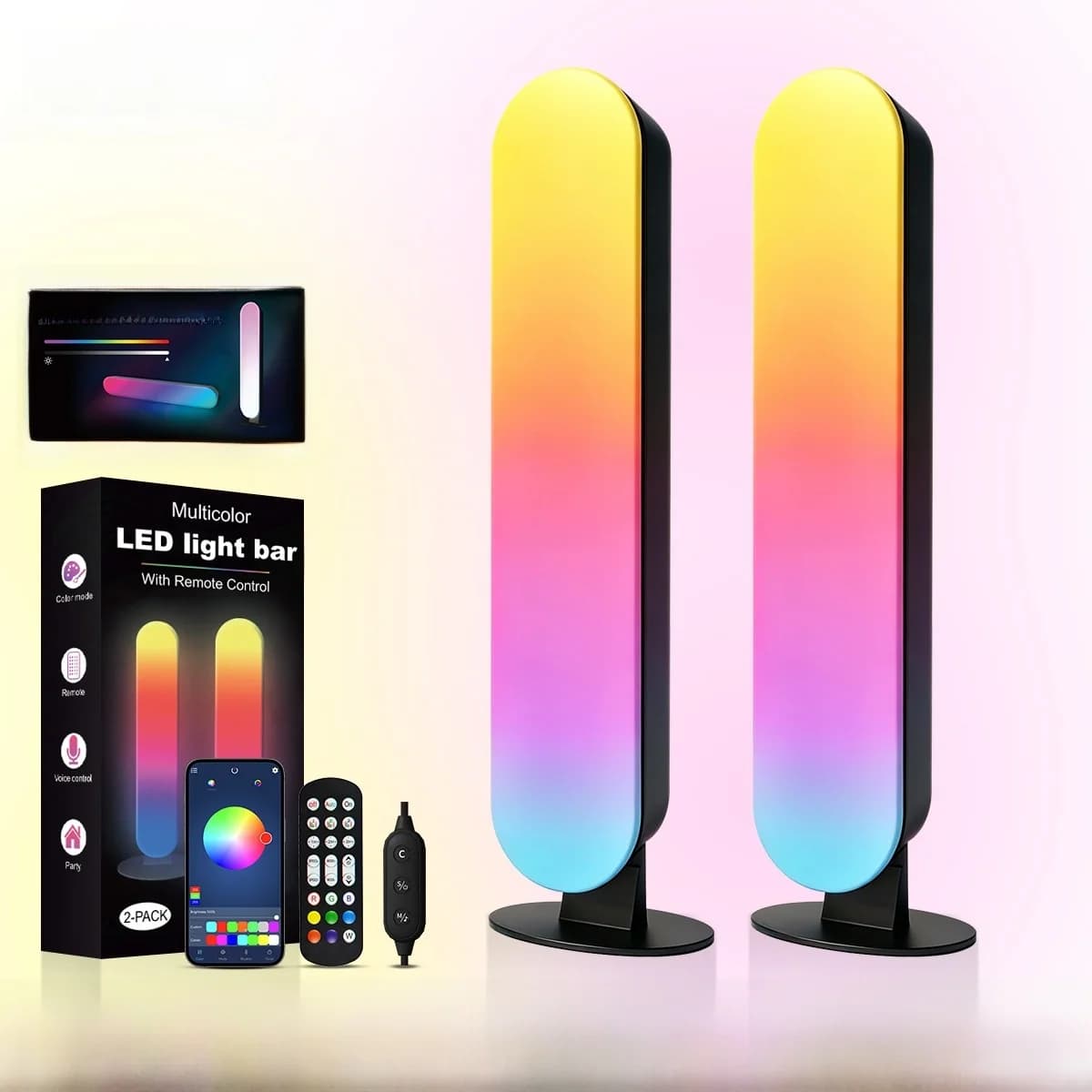 RGB LED Ambientelicht mit Bluetooth-Musiksynchronisation und App-Steuerung