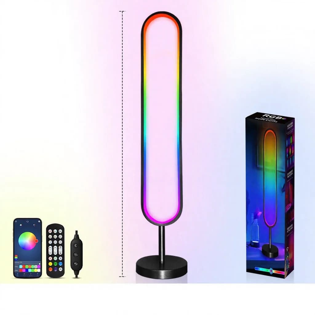 U-förmige RGB Stehlampe mit Sound-Reaktivität & App-Steuerung