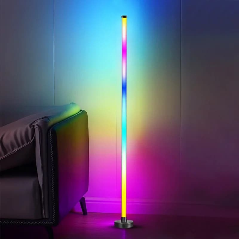 RGB LED-Ecken-Stehlampe mit Musik-Sync, App- und Fernbedienung