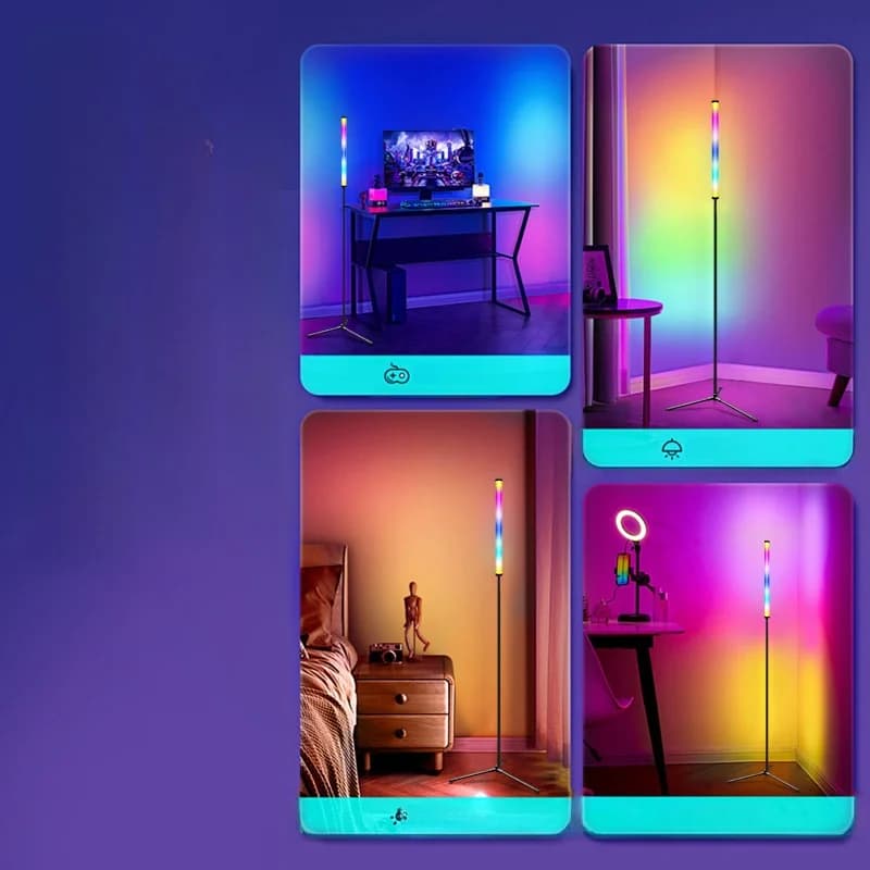 RGB Farbwechsel-Stehlampe mit Musik-Sync & App