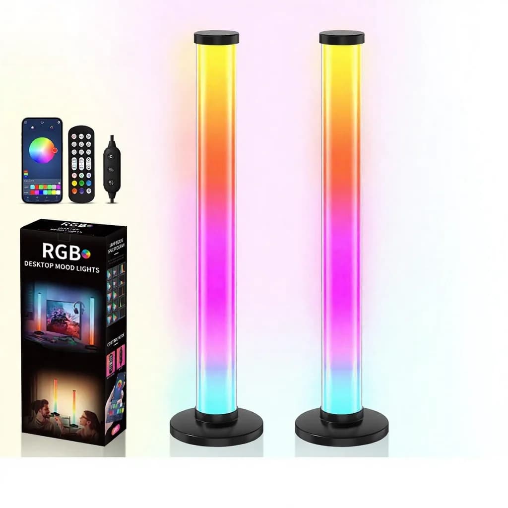 360-Grad RGB Sound-Reaktive Tischlampe mit App- und Fernbedienung