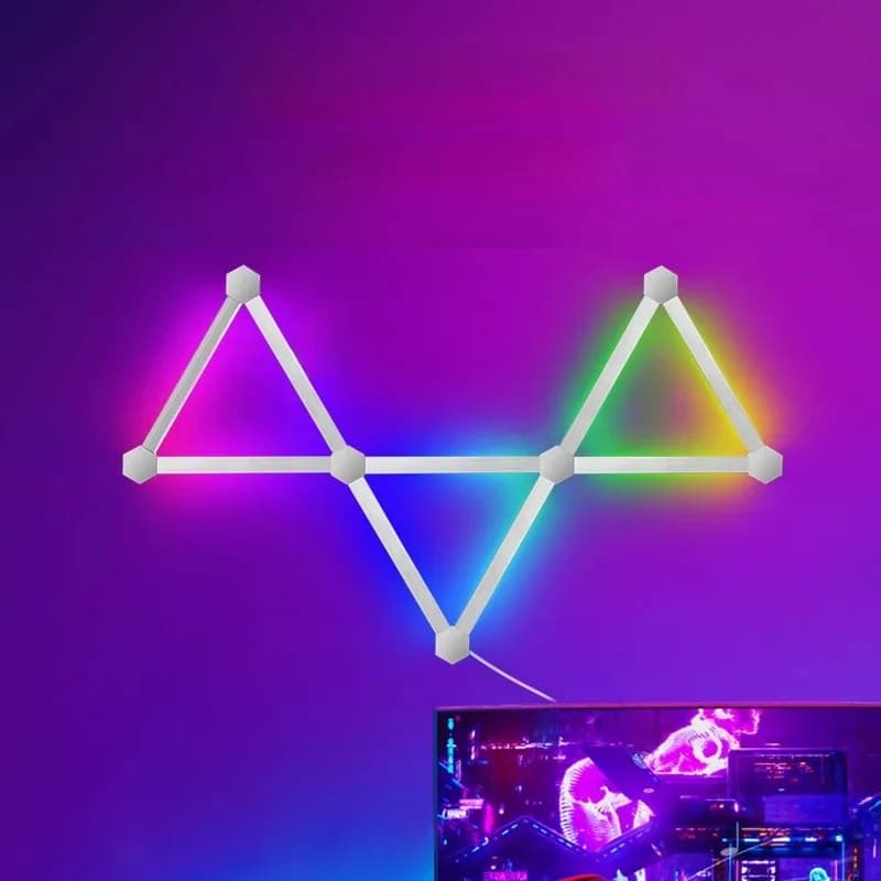 RGB Smart Splicing LED-Wandleuchten mit App-Steuerung und Musiksynchronisation