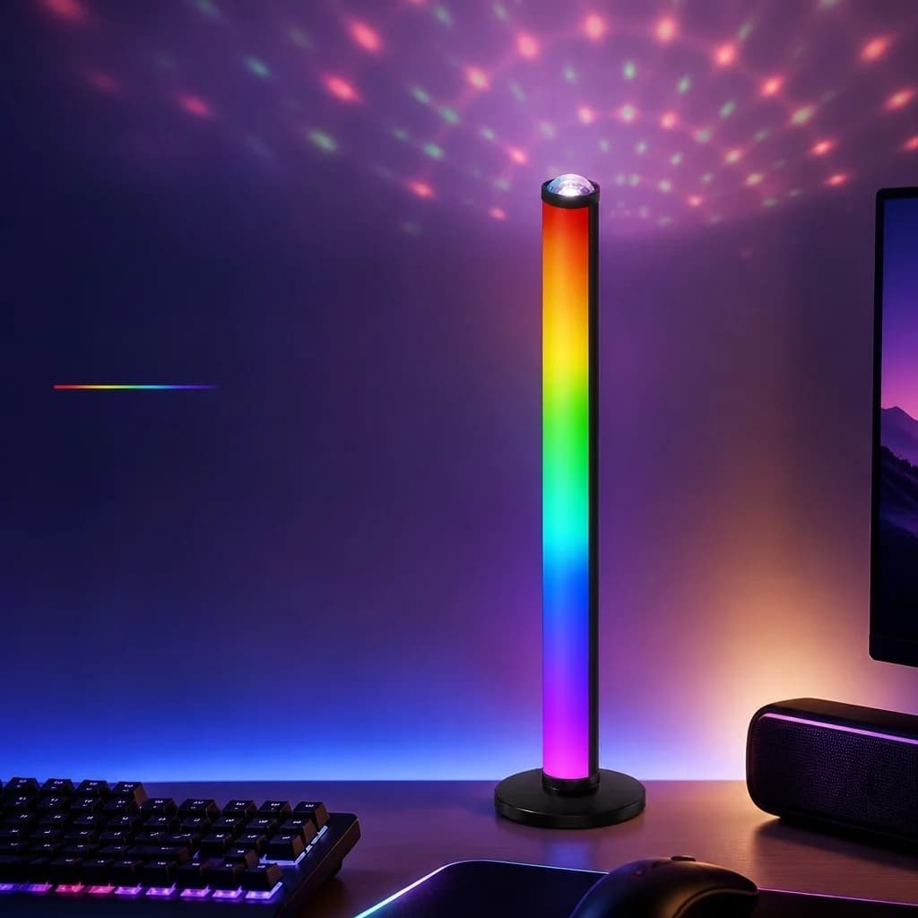 RGB Projektions-Stimmungsleuchte mit Musik-Sync und Fernbedienung