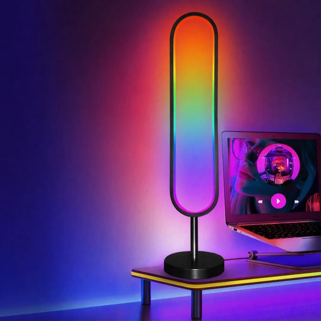U-förmige RGB Stehlampe mit Sound-Reaktivität & App-Steuerung