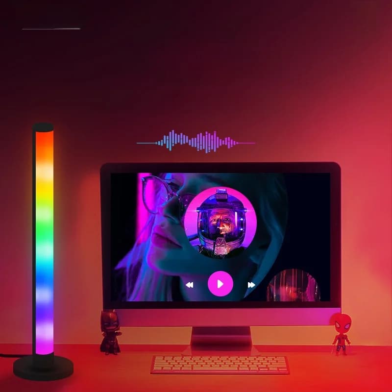 RGB LED Schreibtischlampe mit Sound-Reaktion & App-Steuerung