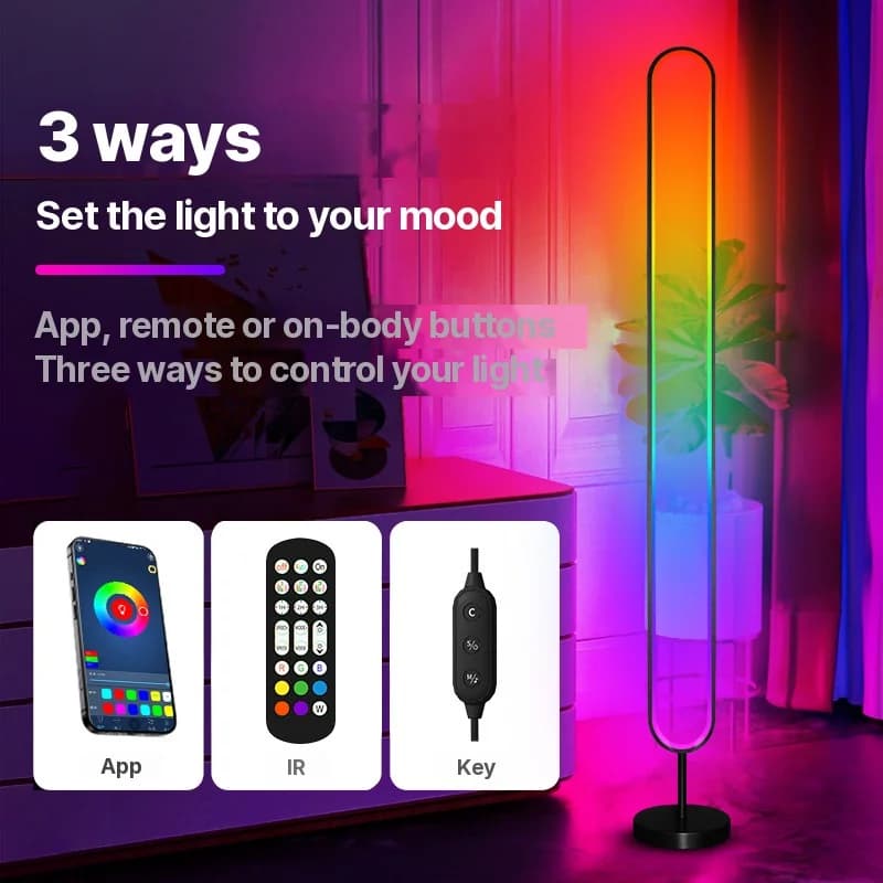 RGB LED soundaktivierte Stimmungsleuchte mit App-Steuerung