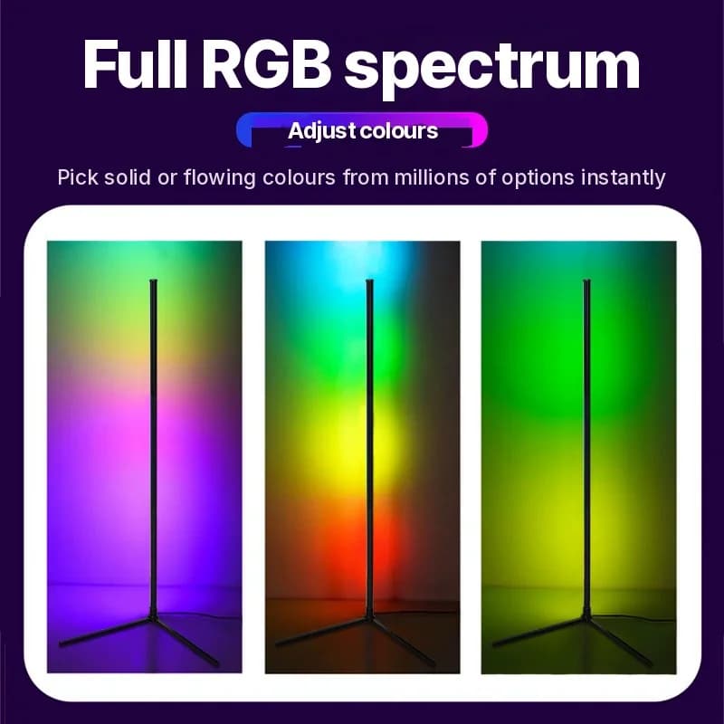 RGB Stehlampe mit Musik-Sync, Fernbedienungs- und App-Steuerung