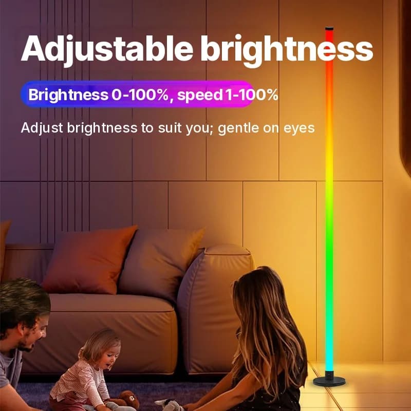 RGB LED Stehlampe mit App-Steuerung für Wohnzimmer