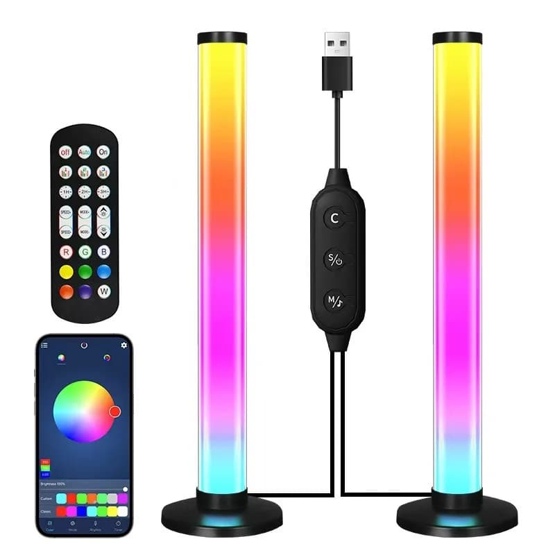 RGB LED Schreibtischlampe mit Sound-Reaktion & App-Steuerung