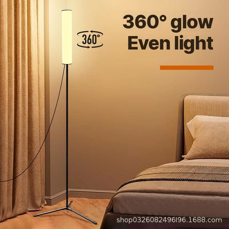 Höhenverstellbare LED Stehlampe mit Stativfuß & 3 Farbmodi