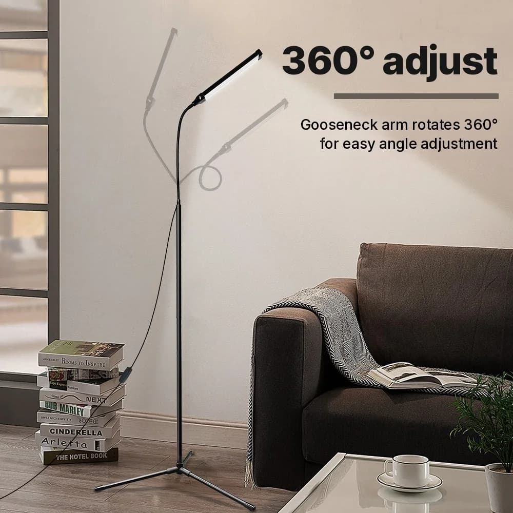 USB-Stehlampe mit Stativ und drei Farbmodi