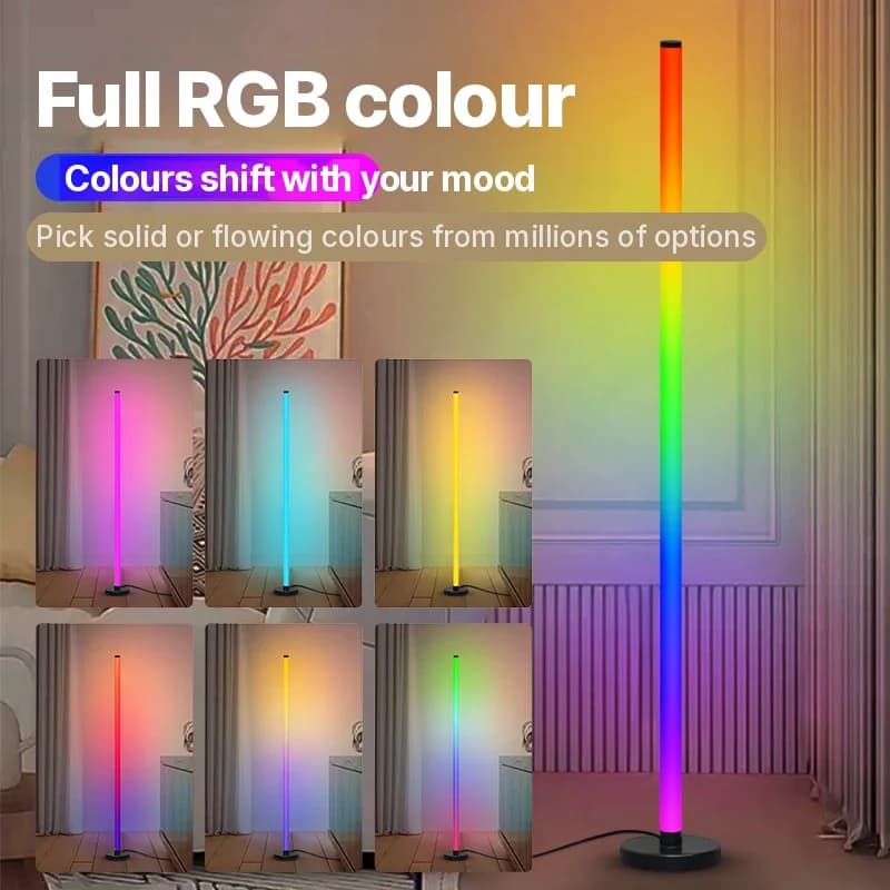 RGB Modul-Stehlampe mit Musik-Sync & App-Steuerung