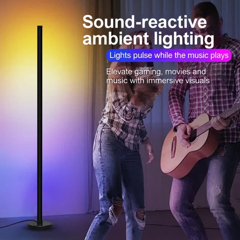 RGB Modul-Stehlampe mit Musik-Sync & App-Steuerung