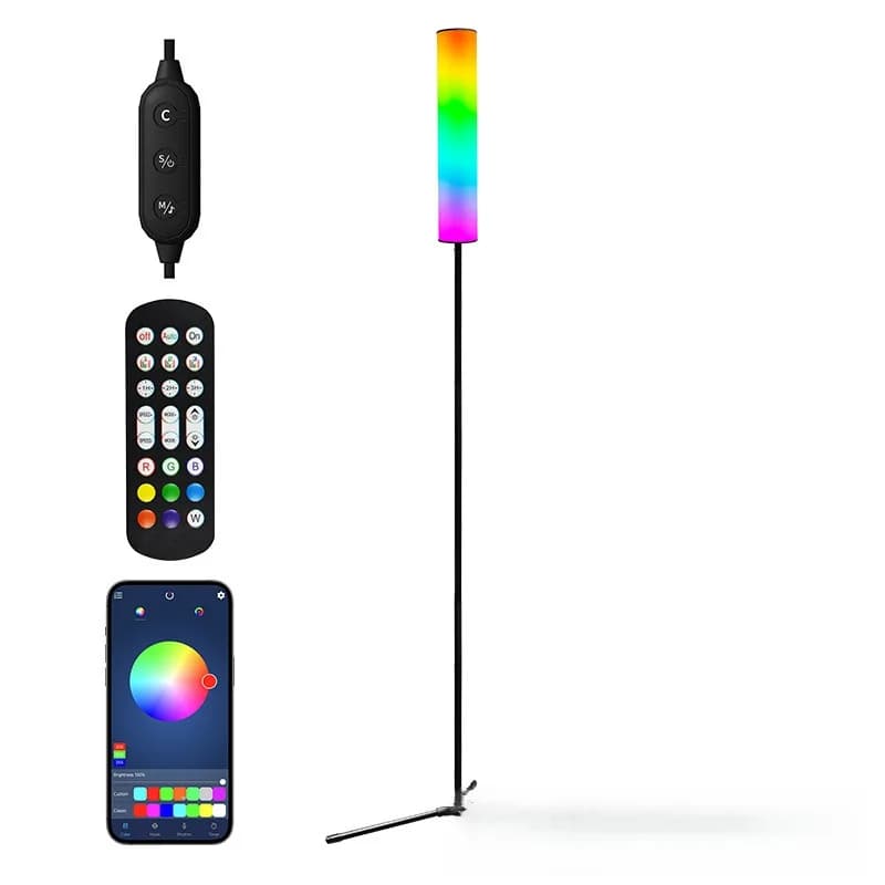 RGB LED Stativ-Stehlampe mit Fernbedienung