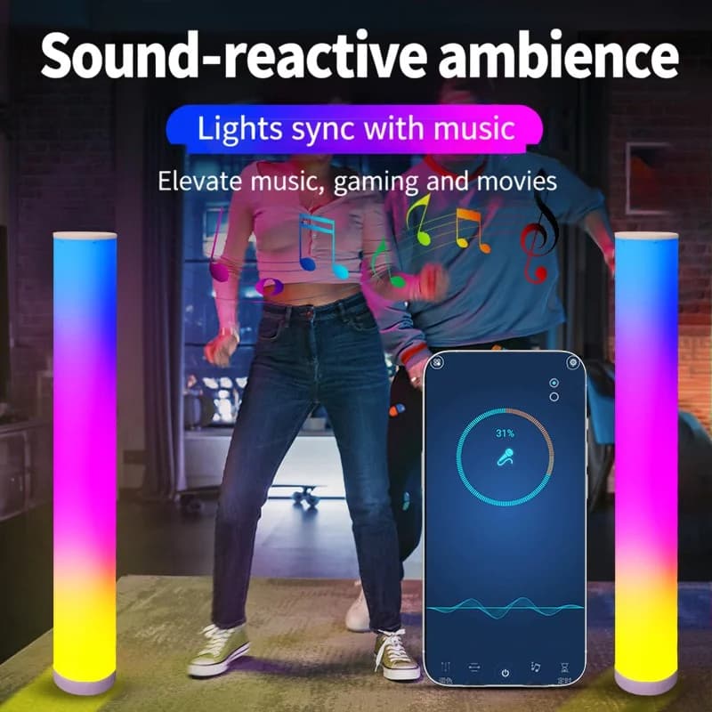 RGB Stehlampe mit Fern- & App-Steuerung für Gaming