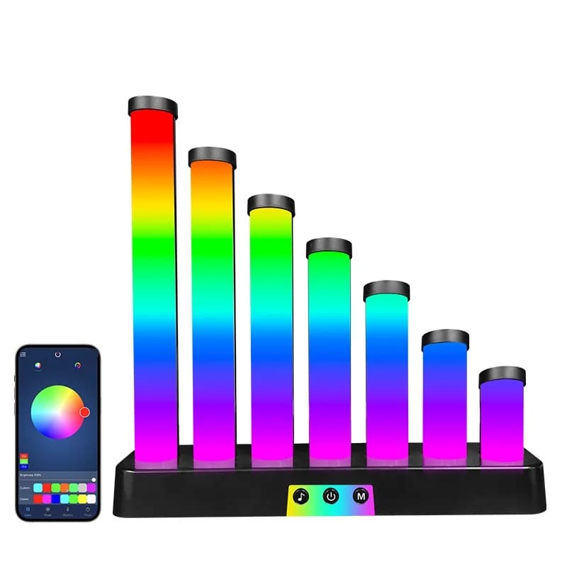 RGB schallreaktive LED-Schreibtischlampe mit App-Steuerung